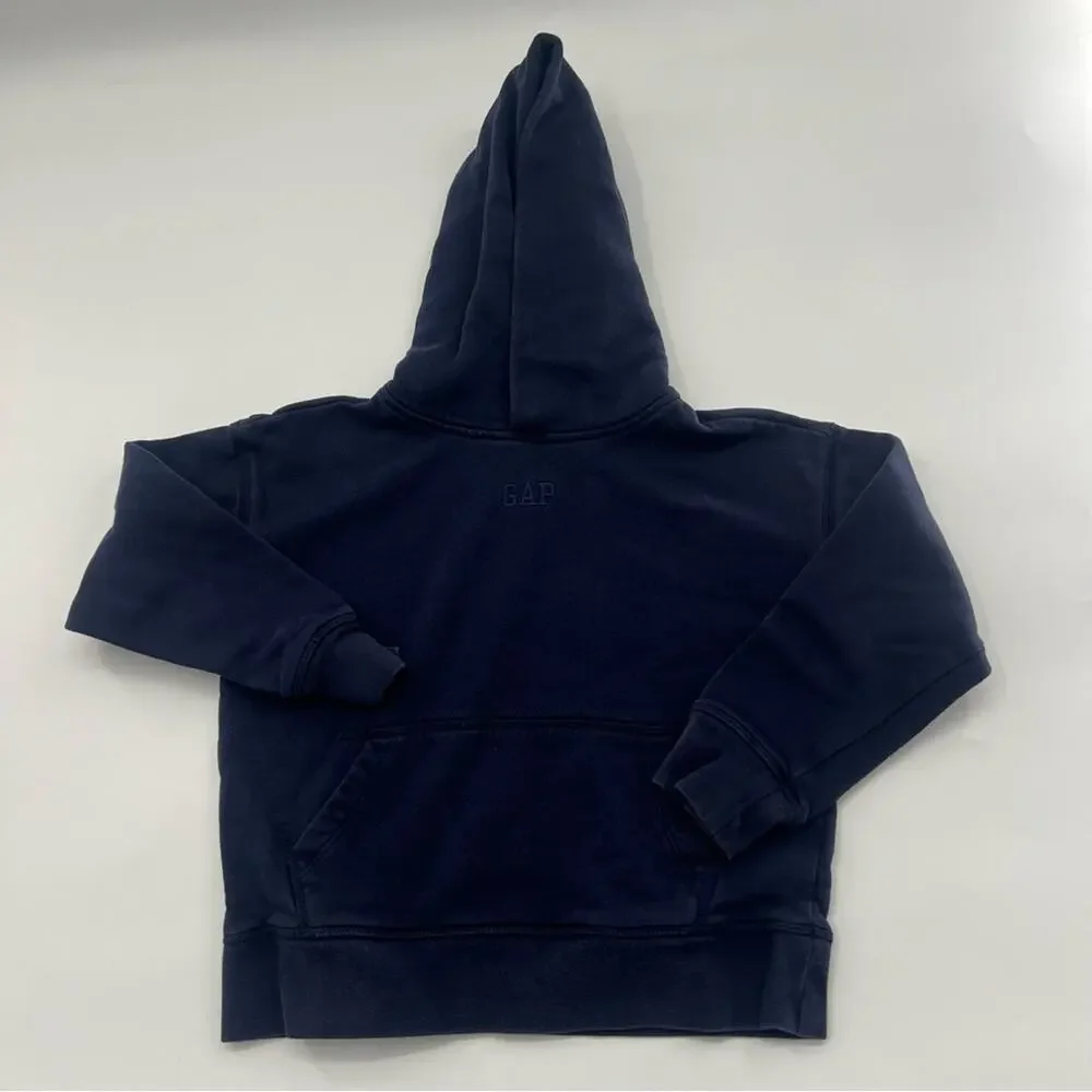 GAP Boy’s Navy Blue Embroidered Hoodie Sweatshirt Kids